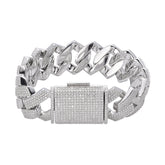 23mm Miami Cuban Moissanite Bracelet
